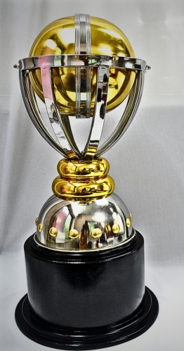 CRICKET-WORLDCUP SILVER/GOLD- CRICKET TROPHY